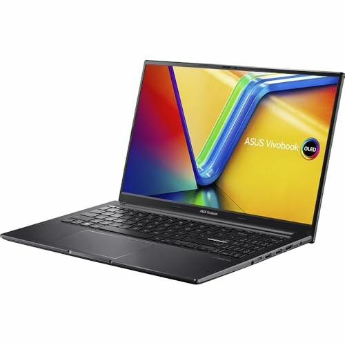 ASUS Vivobook OLED laptop with colorful screen